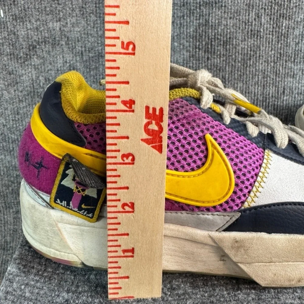 Nike Ja 1 Midnight Series Camp Ja Basketball Shoes Multi-Color Purple Yellow 8.5